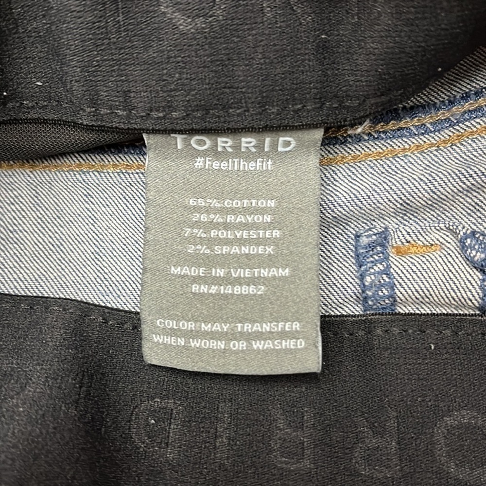 TORRID Bombshell Skinny Premium Stretch High-Rise Destructed Jean - Picture 8 of 11